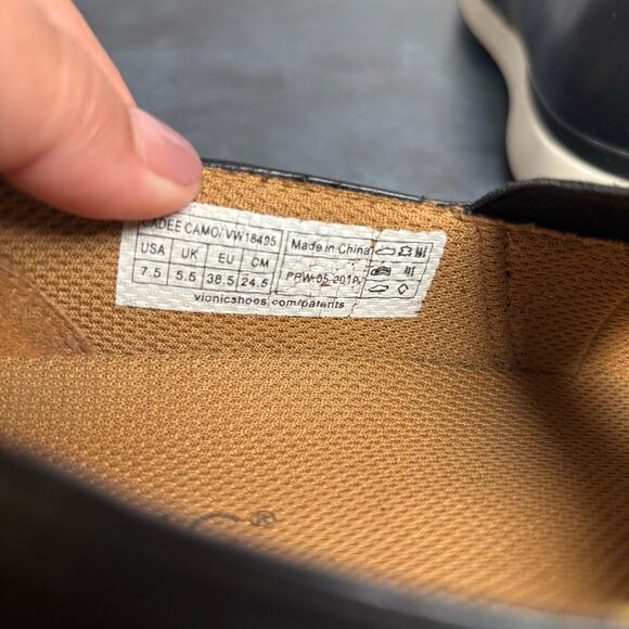 Vionic Women's Cosmic Cadee Mary Jane Walking Shoe Slip On Black Camo Size 7.5 - Picture 8 of 9